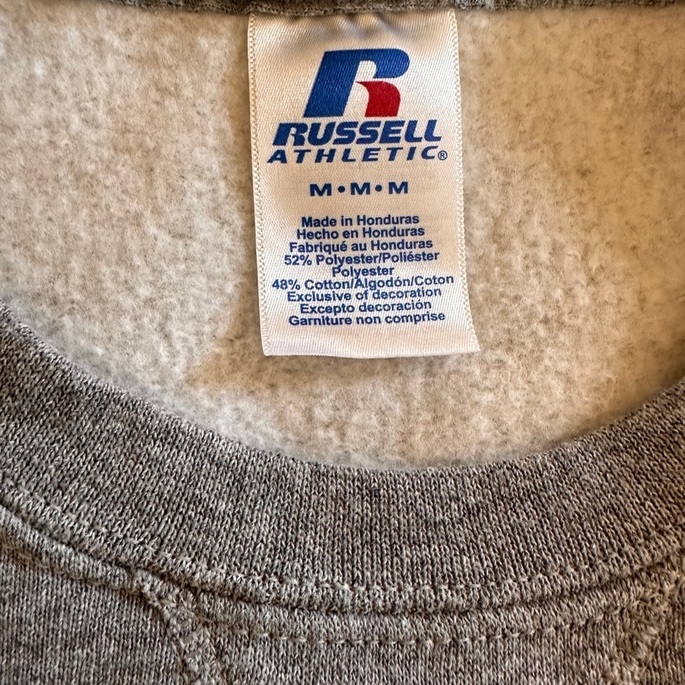 Russell Athletic Slippery Rock University Sweatshirt Gray M College Crew - Picture 6 of 6